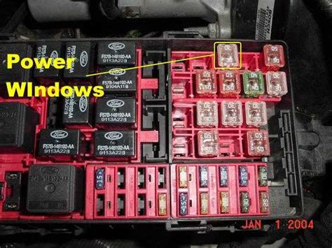 1998 ford explorer power distribution box|Ford Explorer fuse replacement.